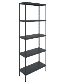 Стеллаж MS STANDART 2000x700x600 (5 полок) black